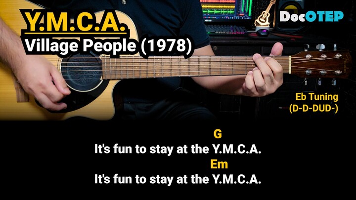 Y.M.C.A. - Village People (1978) Easy Guitar Chords Tutorial with Lyrics Part 1 SHORTS REELS