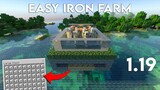 How to Make Working Iron Farm in Minecraft Bedrock 1.19