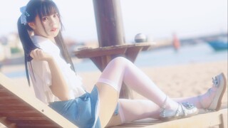 【Baby】♥海边夏天小姐姐，短裙带你回夏天♥Deep Blue Town