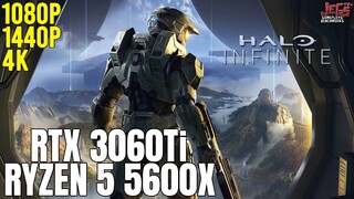 Halo Infinite | Ryzen 5 5600x + RTX 3060 Ti | 1080p, 1440p, 4K benchmarks!