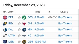 NBA Picks l December 29, 2023 l Philippine Time | Pinoy Silent Picks