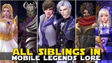 ALL SIBLINGS IN MOBILE LEGENDS! | BROTHERS AND SISTERS | FAMILY IN MLBB | MOBILE LEGENDS TRIVIA