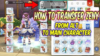 How to Transfer Zeny from ALT to Main Character - Same Account | Ragnarok Mobile Eternal Love