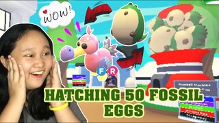 HATCHING 50 FOSSIL EGGS IN ADOPT ME | ALWAYS HATCH DODO? (TAGALOG)