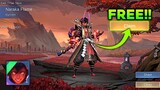 FREE!! HOW TO GET TRIAL CARD OF DYRROTH NEW COLLECTOR SKIN "NARAKA FLAME" FOR FREE! - MOBILE LEGENDS