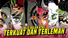 Urutan Iblis Bulan Atas TERKUAT Dan TERLEMAH | KIMETSU NO YAIBA