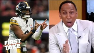 FIRST TAKE | No Hope for Russell Wilson! - Stephen A. breaks Justin Fields perform in win vs Raiders