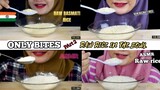 ASMR RAW RICE EATING |COMPILATION RAW RICE IN THE BOWL |ONLY BITES|makan beras mentah|ASMR INDONESIA