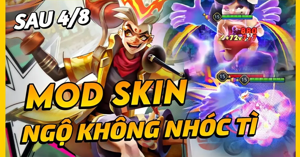 Mod Skin: Tạo ra sự khác biệt trong trò chơi của mình bằng cách sử dụng Mod Skin, một công cụ giúp bạn thay đổi giao diện và hiệu ứng trong Liên Quân. Hãy xem hình ảnh để tìm hiểu cách sử dụng Mod Skin và trở thành người chơi tài ba.