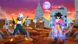 Dragon Ball FighterZ - SSJ4 Goku vs Super Baby 2 Vegeta on Planet Tuffle Gameplay (MODS)