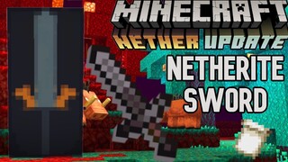 1.16 NETHERITE SWORD BANNER TUTORIAL - MINECRAFT