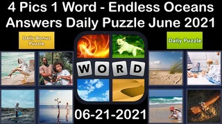 4 Pics 1 Word - Endless Oceans - 21 June 2021 - Answer Daily Puzzle + Daily Bonus Puzzle