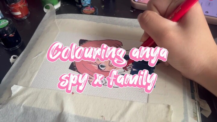 colouring anya spy x family