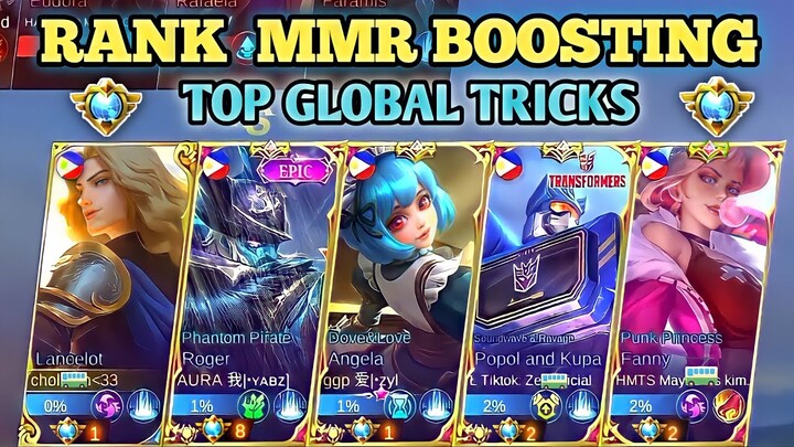 Rank MMR Boosting | New Rules and Safe Way Top Global Tricks Full Tutorial