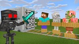 Monster School : VILLAIN WITHER SKELETON RIP MOBS - Minecraft Animation