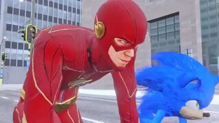 Sonic VS Flash Race Full Animated parts 1 2 3 to 7 Who is fast