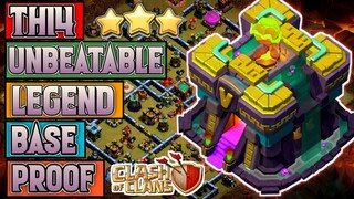NEW TH14 UNBEATABLE LEGEND BASE + REPLAY PROOF + LINK | ANTI ALL META STRATEGIES | CLASH OF CLANS