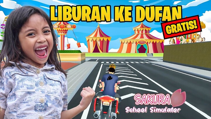 LEIKA ASIK LIBURAN KE DUFAN 😍🥰 SERUNYA LIBURAN LEIKA SATU KAMPUNG [SAKURA SCHOOL SIMULATOR INDO]