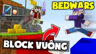 Minecraft Bedwars, Nhưng Trên Block Vuông Tử Thần *KHANGG HACK BEDWAR TÁO VÀNG ENCHANT TROLL NOOB