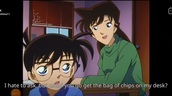 Ran Made A cup for Shinichi