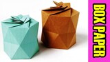 Gấp hộp bằng giấy a4 - hộp kim cương - Origami Box -twist top diamond- 折り紙 ダイヤモンドボックス