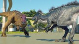 INDORAPTOR LVL 100 vs INDORAPTOR vs INDOMINUS REX BREAKOUT AND FIGHT - Jurassic World Evolution 2