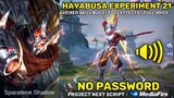 Hayabusa Experiment 21 Annual Starlight Skin Script - Full Sound & Full Effects - No Password | MLBB