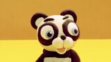 Panda , Monkey & fly Stop motion cartoon for children - BabyClay