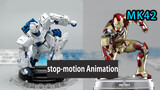 [DIY][Vlog]Stop-motion animation: Assembling Iron Man MK42