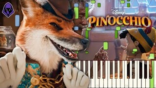 Hi-Diddle-Dee-Dee (Piano Tutorial) | Pinocchio 2022 | Synthesia | (Midi  + Sheet Music) Raptor Wader