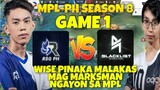BLACKLIST vs RSG GAME 1 | MPL PH SEASON 8 | SOBRANG LAKAS MAG BRUNO NI WISE 🔥 | MLBB