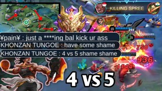 BALMOND SOLO RANK 4 VS 5 | BEST BUILD BALMOND AFTER UPDATE | MOBILE LEGENDS BANG BANG MLBB