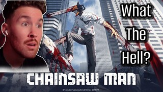First Time Reacting to Chainsaw Man Trailer 🤯 | What is this?