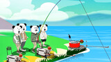 Alangkah bahagianya sekelompok nelayan, yang paling membahagiakan adalah bermain bersama teman-teman