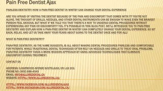 Pain Free Dentist Ajax