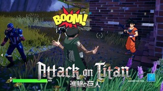 ATTACK ON TITAN Update On Fortnite | Levi Gameplay