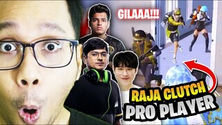 REACTION DEWA CLUTH PRO PLAYER! 1V4 DIHAJAR! - PUBG MOBILE