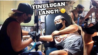 FIRST TATTOO NI BOY KASINGKIT! | SOLID YUNG ARTIST NATO. 👌🏻