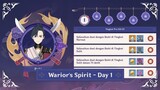 Day 1: Warrior's Spirit Hard & Pro Mode Gameplay Guide (Ibuki) | Genshin Impact