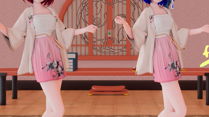 [MMD/Fabric Solution] Ancient Style Xier: Rainbow Beat