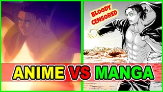 Fans Mad Over Major Eren Jacket Change? AOT S4 Anime Vs Manga | Attack on Titan Season 4 Episode 12