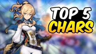 TOP 5 BEST Characters In Genshin Impact!