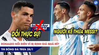 TIN BÓNG ĐÁ TRƯA 28/1: Ronaldo nổi điên vì bị định giá QUÁ RẺ? Lautaro Martinez dần thay thế Messi