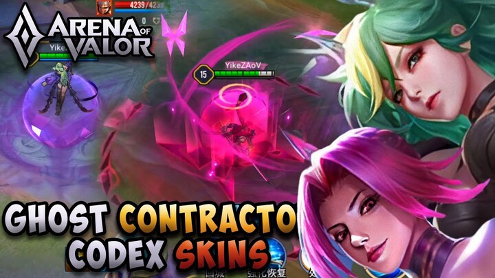 GHOST CONTRACTOR DIAOCHAN & AIRI - (NEW SKIN) | CODEX S20 SKINS | AOV | ROV | LiênQuânMobile | 傳說對決