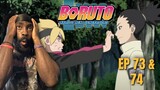 Boruto A ROGUE NINJA! | First Time Watching BORUTO Ep 73 & 74 Reaction