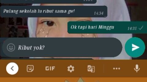 Ceritanya mau tawuran ges 😭🗿