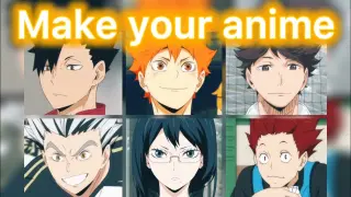 BUILD YOUR ANIME IN HAIKYUU WORLD! Pick a character