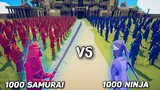 Trận Đấu Huyền Thoại Giữa 1000 Samurai vs 1000 Ninja| TABS - Totally Accurate Battle Simulator Tập 8