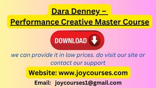 Dara Denney – Performance Creative Master Course