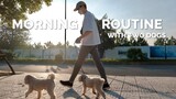 Thói Quen Buổi Sáng 6 Giờ Cùng Hai Bạn Chó | Fall Morning Routine | Living Alone